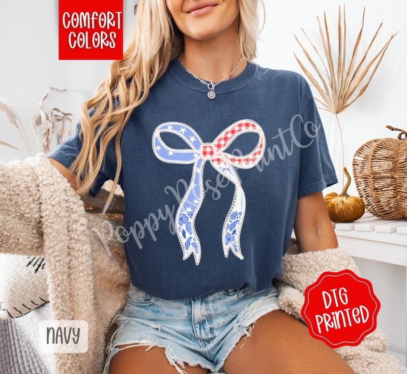 Coquette USA Comfort Colors Shirt, Cute Floral Lace Tshirt, Trendy America Tee, Gift for Her Hoodie, Sweatshirt