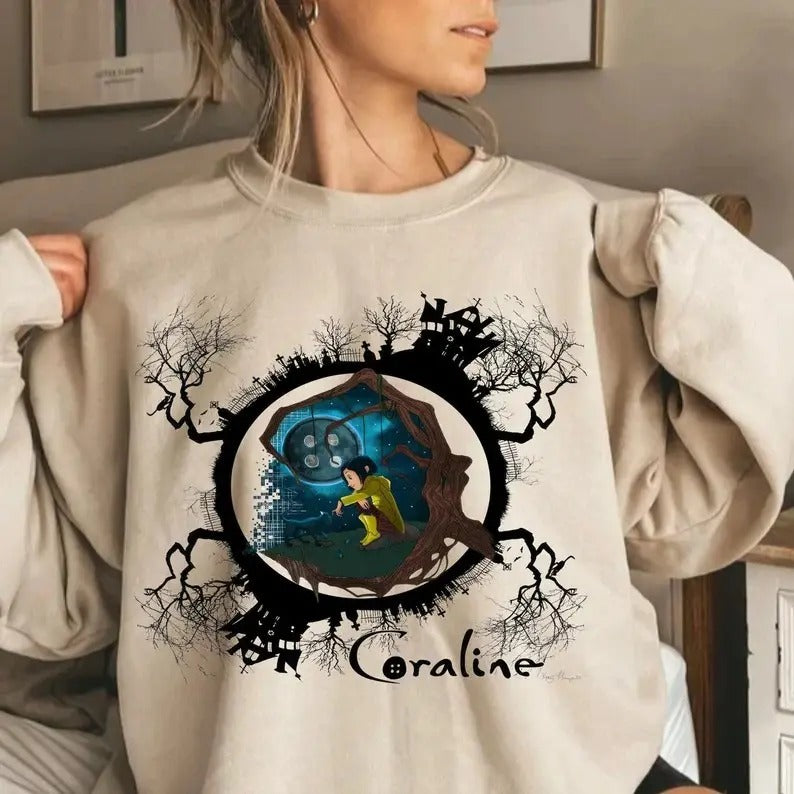 Cor.Ralinee Shirt Dreaming Coraline Famous Horror Movie Halloween Horror Character Shirt Halloween Girlfriends Coral.Inee T-Shirts, Hoodie, Sweatshirt