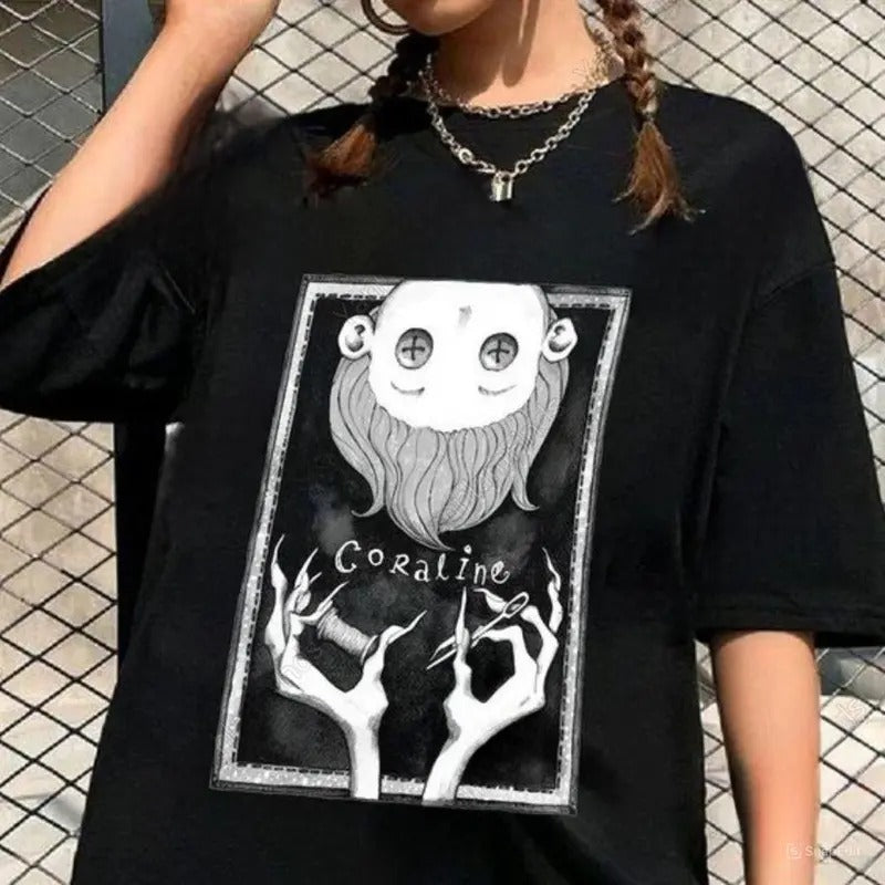 Coraline Doll Tee, other mother Coraline T-Shirt, wybie, other world sweatshirt, Best For Coraline Movie, Coraline Doll...