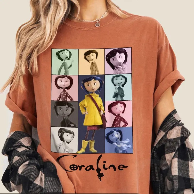 Coraline Fan TShirt, other mother Coraline T-Shirt, wybie, other world sweatshirt, Best For Coraline Movie, Coraline Doll...