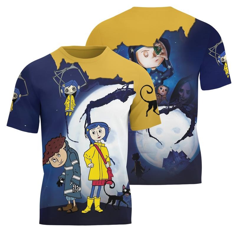 Coraline Halloween Movie T-shirt 3D Hoodie, Sweatshirt | HypeDripTees.com