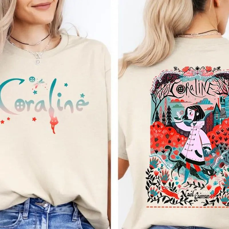 Coraline Horror Movie Funny Circus Coraline Spooky Movie Doll Movie Retro Horror Her T-Shirts, Hoodie, Sweatshirt