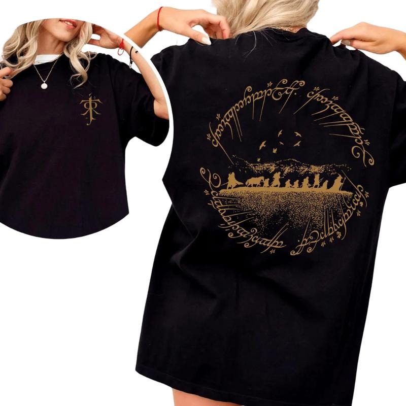 Core Lord of the Rings Movie Shirt, Vintage T-Shirt 2-Sided, Cotton Unisex T-shirt, Crew Neck, Size S- 4xl, Menswear Top,...