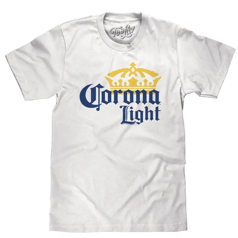 Corona Light Logo T-Shirt - White Hoodie, Sweatshirt | HypeDripTees.com