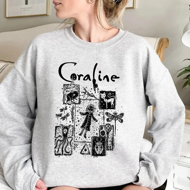 Corra.Linee Movie Halloween Movie Cor.Ralinee Dreaming Tunnel Parallel World Color Halloween Horror Movies T-Shirts, Hoodie, Sweatshirt