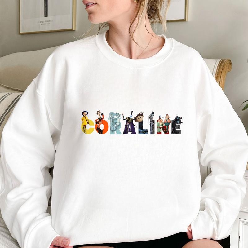 Corra.linee Movie T-shirt, Halloween Movie T-shirt, Gift for Woman and Man Unisex T-shirt, Cor.ralinee Sweatshirt,...