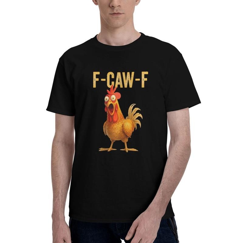 Cotton Mens Funny F-Caw-F Chicken shirts,FCAWF Chicken T-Shirt Hoodie, Sweatshirt | HypeDripTees.com
