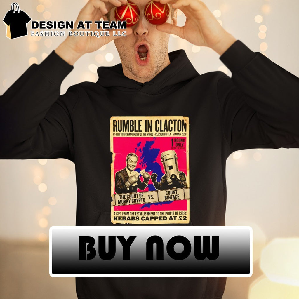 Count Binface vs Farage Rumble in Clacton Boxing Poster shirt