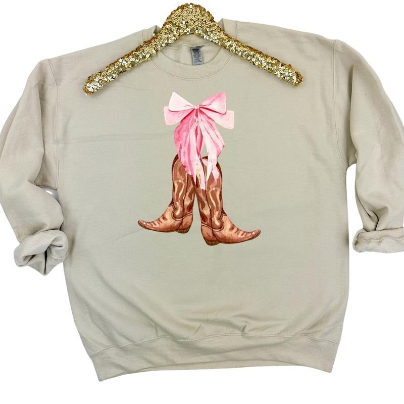 Country Boots Coquette Sweatshirt T-Shirts, Hoodie | HypeDripTees.com