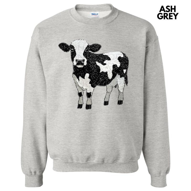 Cow Faux Rhinestone Sweatshirt T-Shirts, Hoodie | HypeDripTees.com