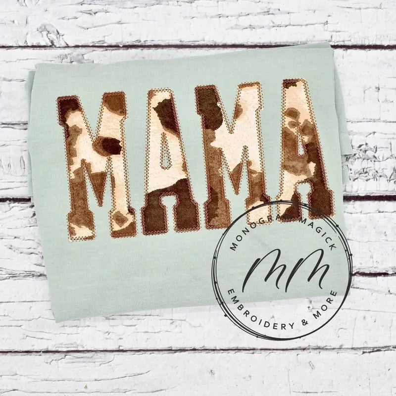 Cow Print Mama TEE Shirt, Comfort Color, Western Shirt, Everyday Casual  Fit Hoodie, Sweatshirt | HypeDripTees.com