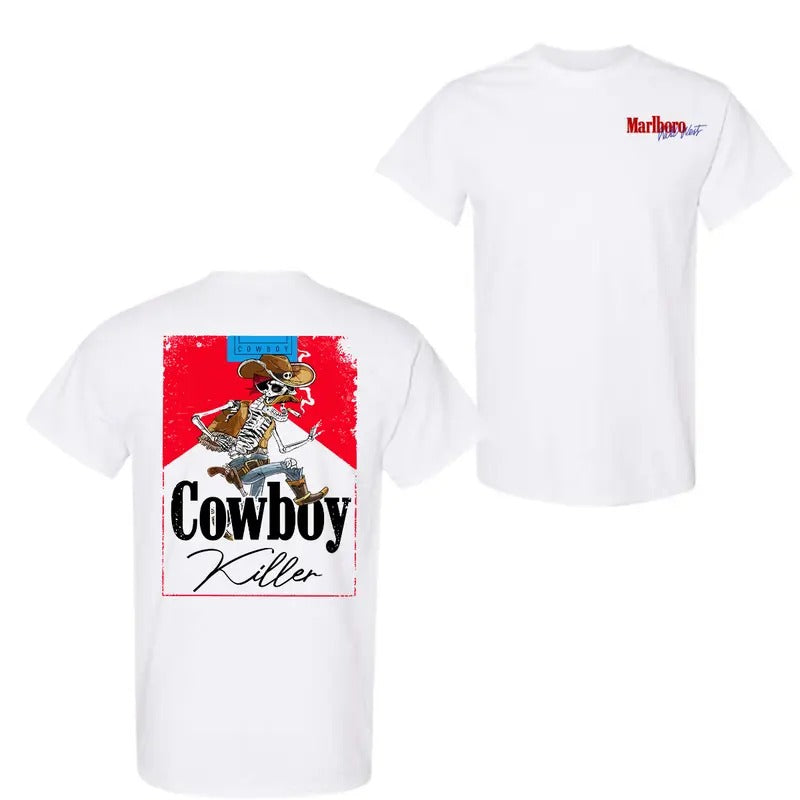 Cowboy Killers Skull Skeleton T-Shirt Sweatshirt Hoodie | HypeDripTees.com