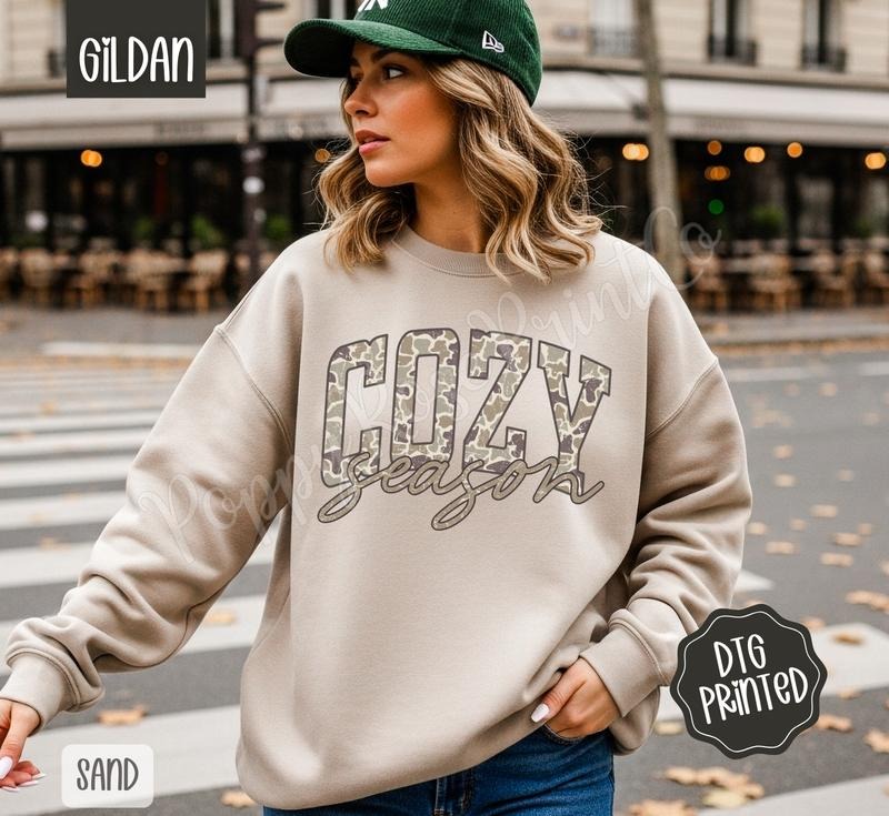 Cozy Season Sweatshirt, Trendy Women's Fall Crewneck T-Shirts, Hoodie | HypeDripTees.com