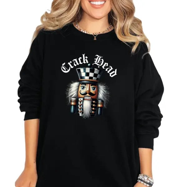 Crack D$ad  Nutcrakcer Graphic Tee, Sweatshirt, or Hoodie | Edgy Goth Grunge Style Christmas Shirt | Dark Alternative...