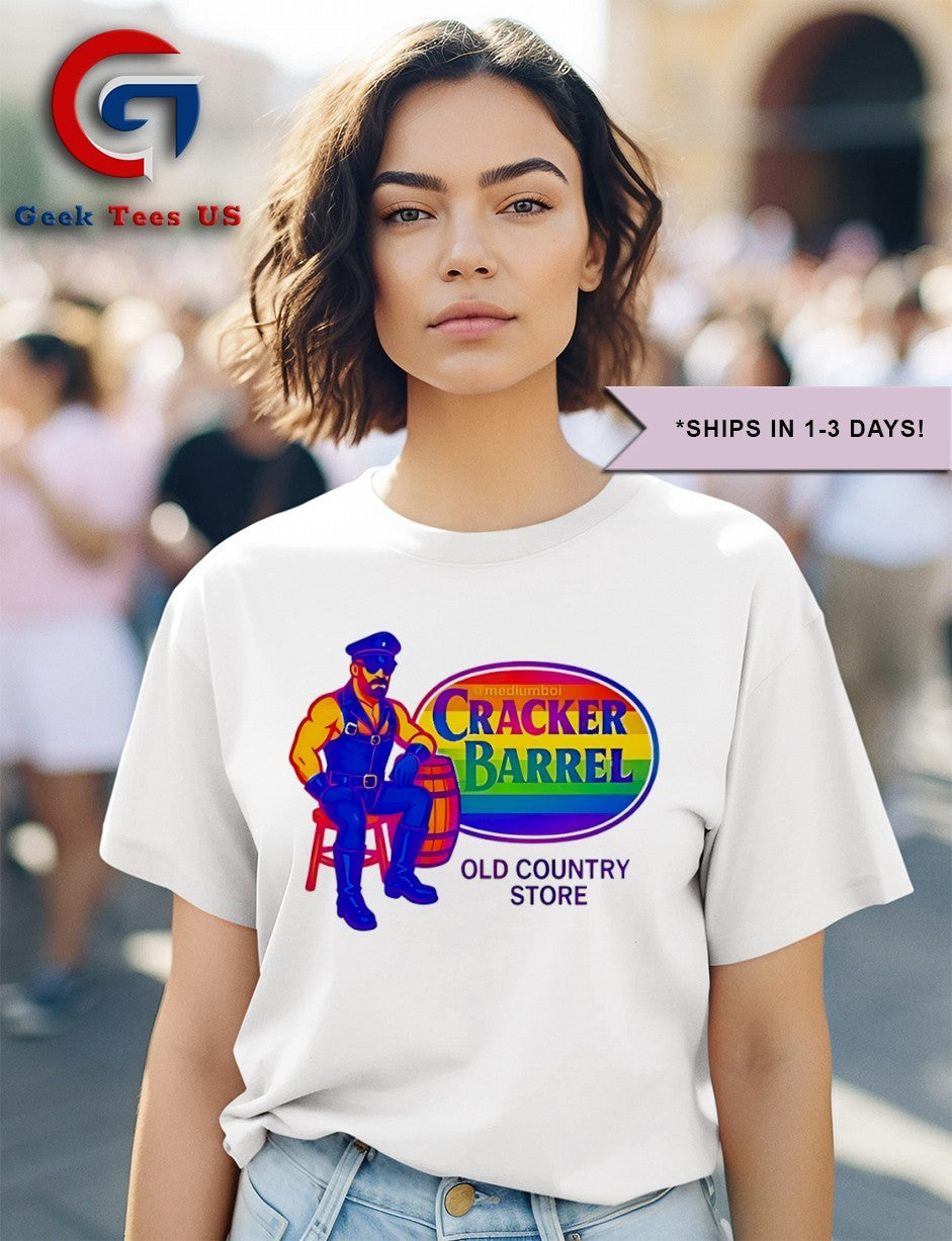 Cracker Barrel Pride logo shirt