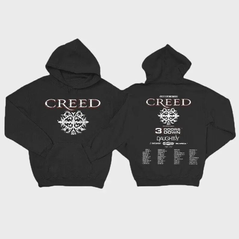 Creed 2024 Tour Summer Of '99 Tour Shirt Unisex Crewneck hoodie, Hoodies For Men and Women Sweatshirt | HypeDripTees.com