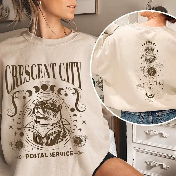 Crescent City Postal Service House Earth Blood Crescent City Otter SJM Crescent City SJM Lunathion T-Shirts, Hoodie, Sweatshirt