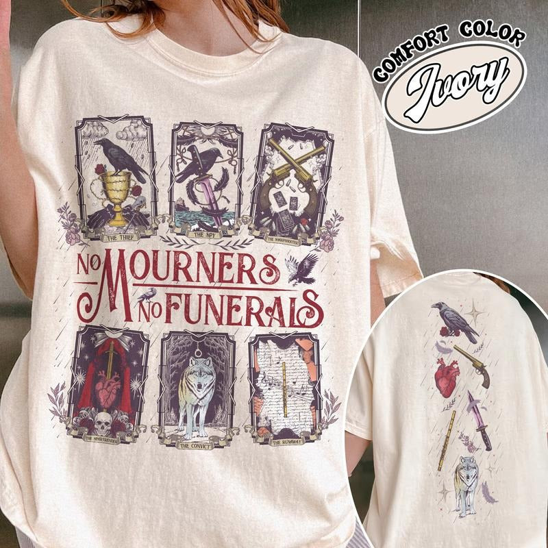 Crows Before Bros Support Your Local Murder Comfort Color Shirt, Crows Before Bros , Crow Lover Shirt, No Mourners No...