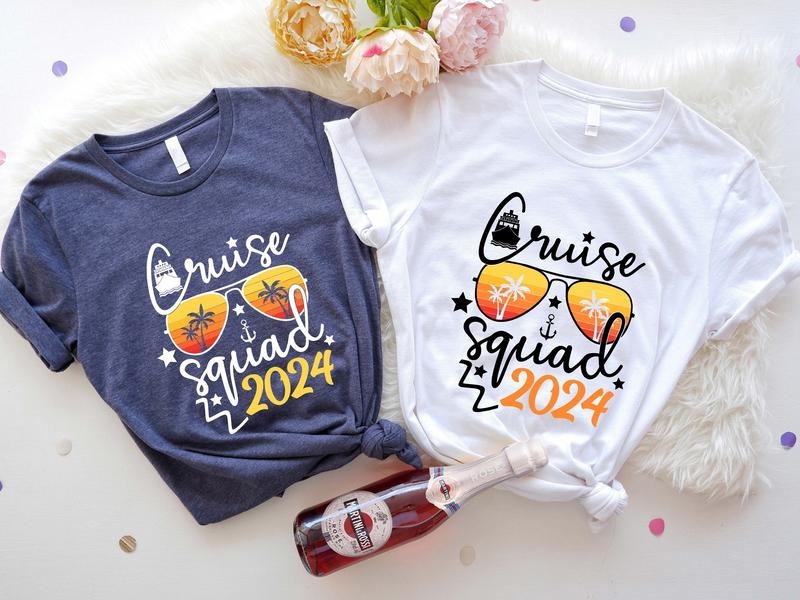 Cruise Squad 2024 Shirt, Matching Family Holiday Vacation T-shirt, Cruising Group Tee, Cousin Summer Trip Shirt, Birthday...