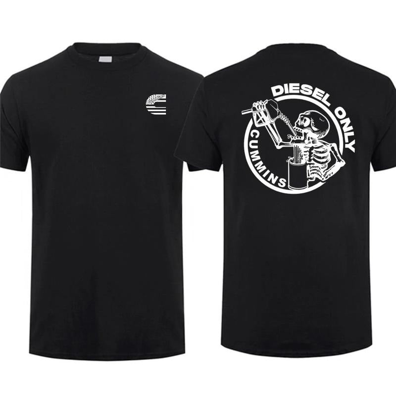 Cummins Power 2-sided T-shirt Men Cotton Tee, Menswear Car Parts Short Sleeve Hoodie, Sweatshirt | HypeDripTees.com