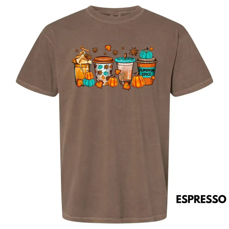 Cup Of Pumpkin Spice Comfort Colors T-Shirt 'NLB' Hoodie, Sweatshirt | HypeDripTees.com