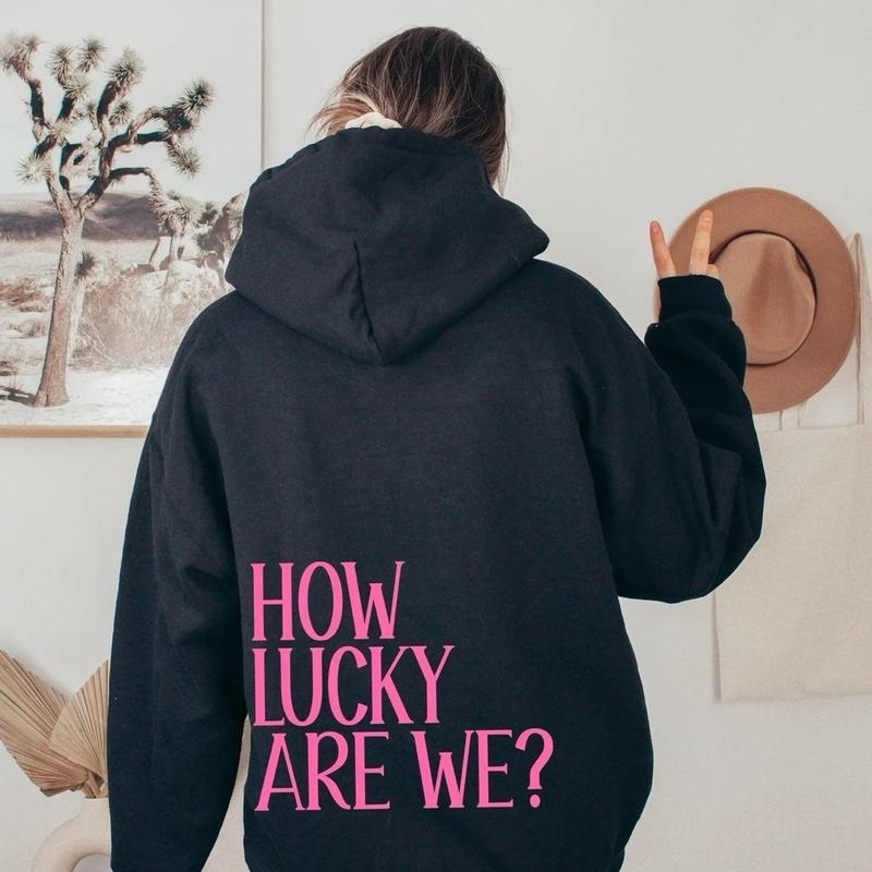 Custom Color Text How Lucky Are We Hoodie, Preppy Stuff Mental Health Shirt, Country Western Sweater, Downtown Girl...