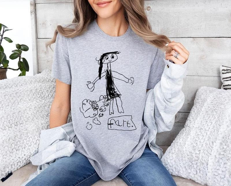Custom Drawing Shirt, Your Son Drawing Shirt, Actual Drawing Shirt, Gift for Mom, Gift for Dad, Personalized Gift,...