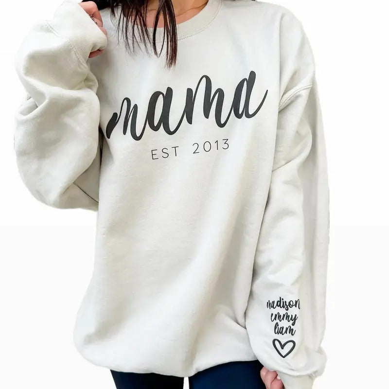 Custom Mama Graphic Sweatshirt T-Shirts, Hoodie | HypeDripTees.com