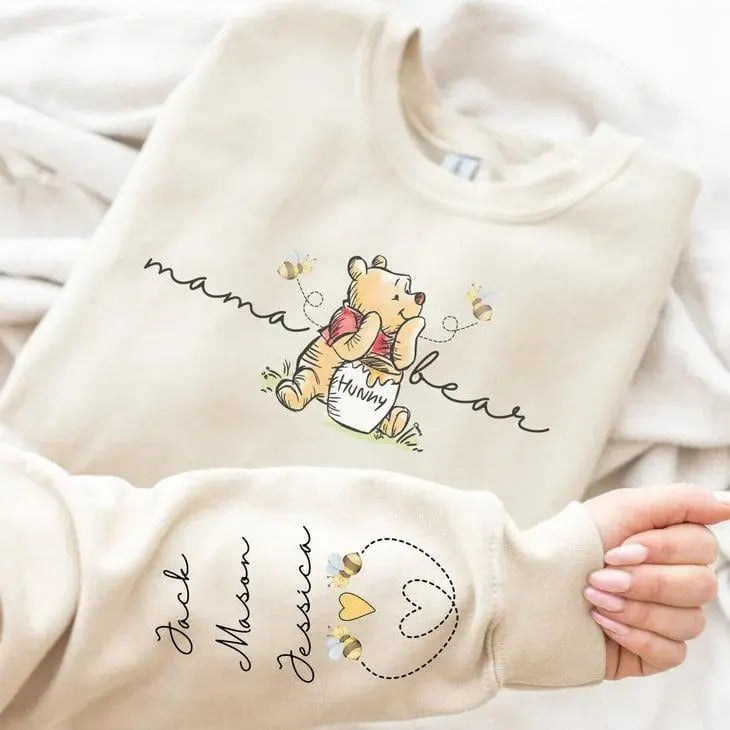 Custom Mama Sweatshirt, Personalized Mom Sweater, Cute Mama Shirt, Gift for Mom, Mother's Day Gifts Sleeve Womenswear...