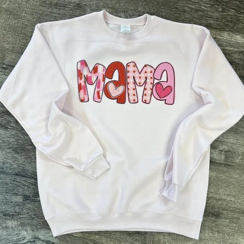 Custom Name Valentine Heart Sweatshirt - Valentines Sweatshirt T-Shirts, Hoodie | HypeDripTees.com