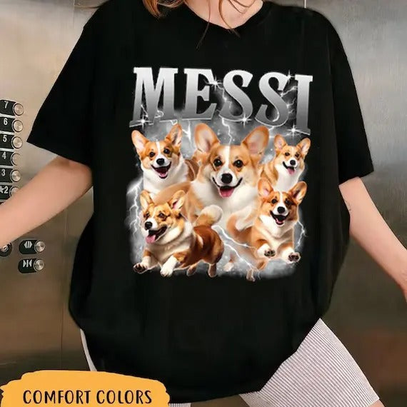 Custom Photo Dog Bootleg 90s Shirt, Custom Bootleg Rap Tee Shirt, Custom Pet Photo Your Own Bootleg Shirt, Change Design...
