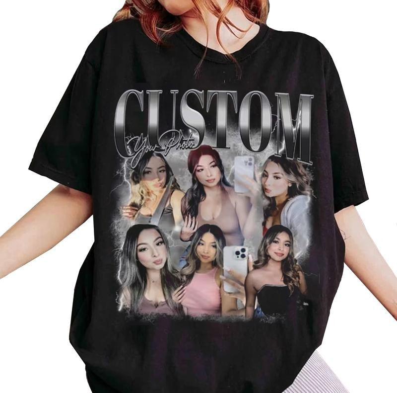Custom Photo Shirt Top Womenswear Hoodie, Sweatshirt | HypeDripTees.com