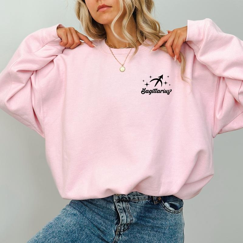 Custom Zodiac Sweatshirt, Astrology Sweaters, Unisex Zodiac Sign Crewneck, Horoscope Tops, Birthday Gift Ideas for Girls,...
