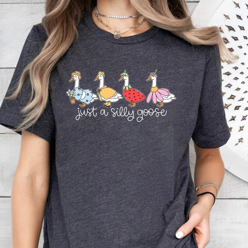 Cute Funny Silly Goose Tshirt | Funny Fruit Goose Shirt | Funny Goose Shirt Tee Sweatshirt Hoodie | HypeDripTees.com
