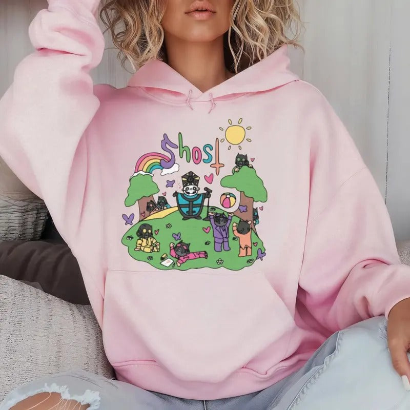 Cute Ghostt Band Shirt, Metalhead Gift, Metal Band Merch, Rock Fans Top, Unisex Sweater Pullover Tee Hoodie, Sweatshirt
