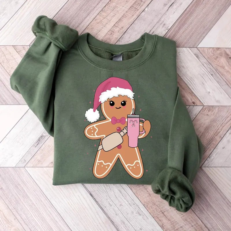 Cute Gingerbread Cookie Cookies Shirt Shirt Winter Shirt Cotton T-Shirts, Hoodie, Sweatshirt