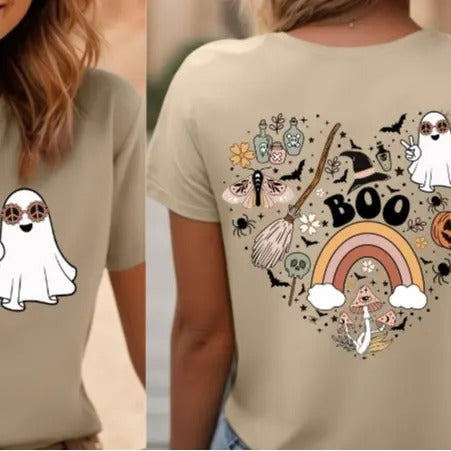 Cute Halloween Front and Back T-shirt Hoodie, Sweatshirt | HypeDripTees.com