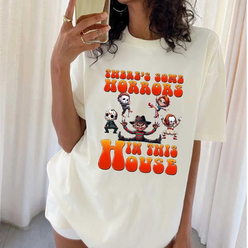 Cute Horror Shirt, Hallowen Shirt,  Cute Fall Shirt, Spooky Season Hoodie, Sweatshirt | HypeDripTees.com