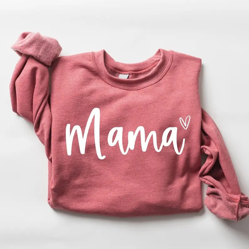 Cute Mama Sweatshirt, Mothers Day Gift, Grandma Sweatshirt, Nana Shirt, Gift For Mother, Mama Crewneck, New Mom Shirt,...