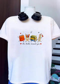 Cute Reading Illustration The Books Missed You T-Shirt