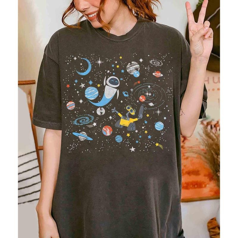 Cute Robot Space Vintage Cute Galaxy Journey Resort Family 2025 Trip Trending Funny Quote Shirt T-Shirts, Hoodie, Sweatshirt