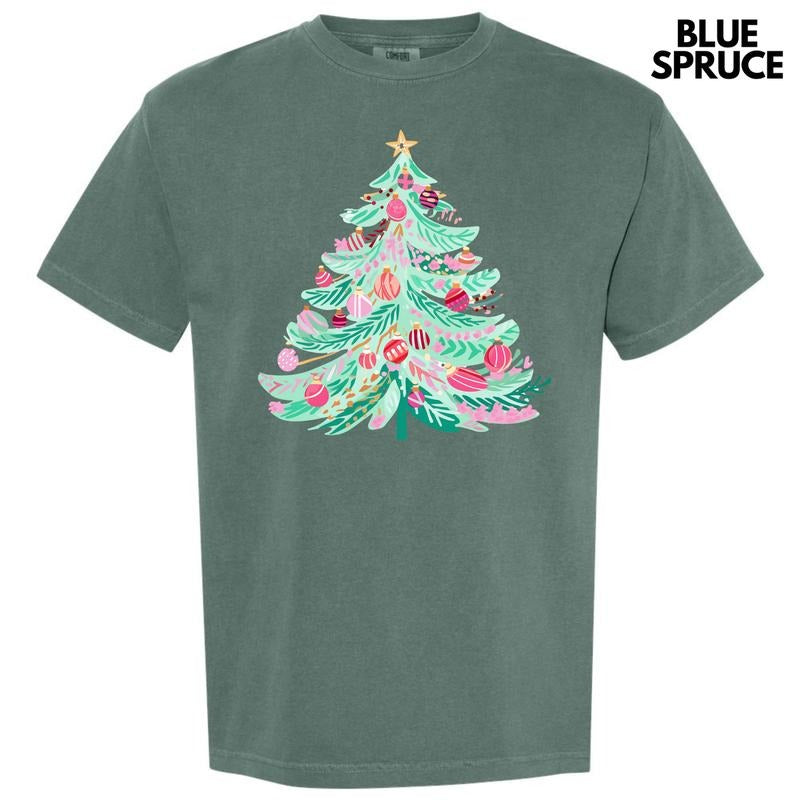 Cutesy Christmas Tree Comfort Colors T-Shirt 'NLB' Hoodie, Sweatshirt | HypeDripTees.com