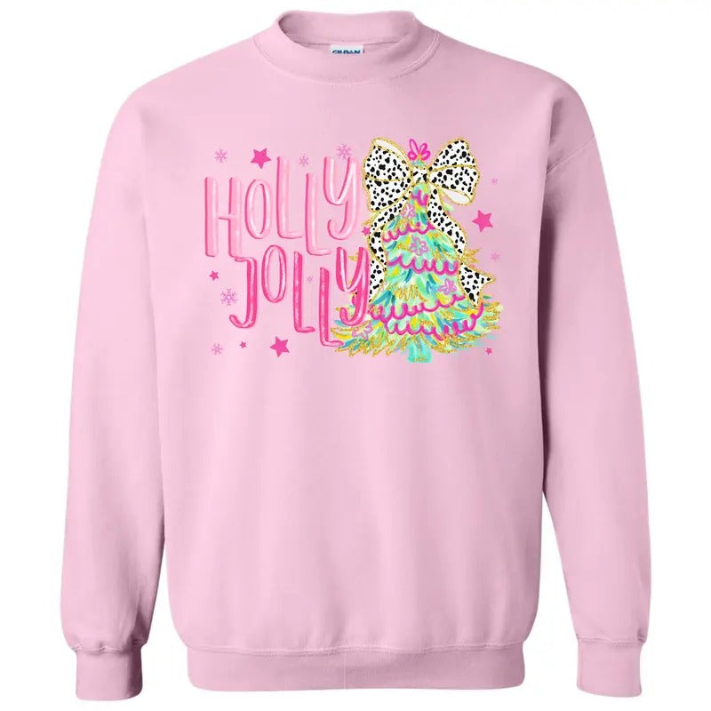 Cutesy Holly Jolly Tree Sweatshirt 'NLB T-Shirts, Hoodie | HypeDripTees.com
