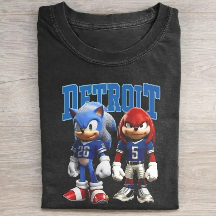D.e.t.r.o.i.t Football Unisex T-Shirt, Breathable Soft Cotton, Casual Round Neck, Regular Fit, All-Season Hoodie, Sweatshirt