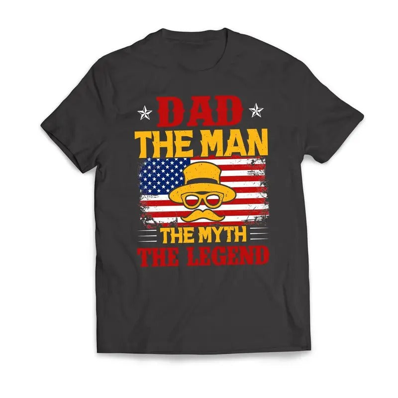 DAD The Man The Myth The Legend Father's Day T-Shirt Casual Classic Hoodie, Sweatshirt | HypeDripTees.com