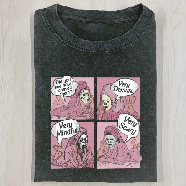 DID YOU SEE HOW I CHASED THEM T-SHIRT, Jason Voorhees, Michael Myers, Ghost Face, Pennywise, Horror Movie Shirt, Horror...