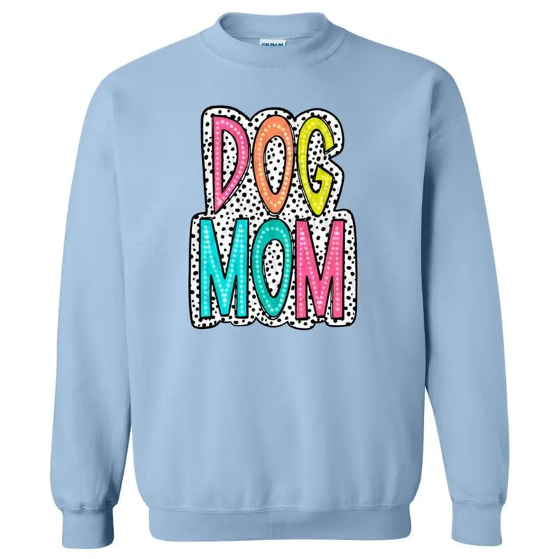 DOG MOM Neon Spotted Sweatshirt T-Shirts, Hoodie | HypeDripTees.com
