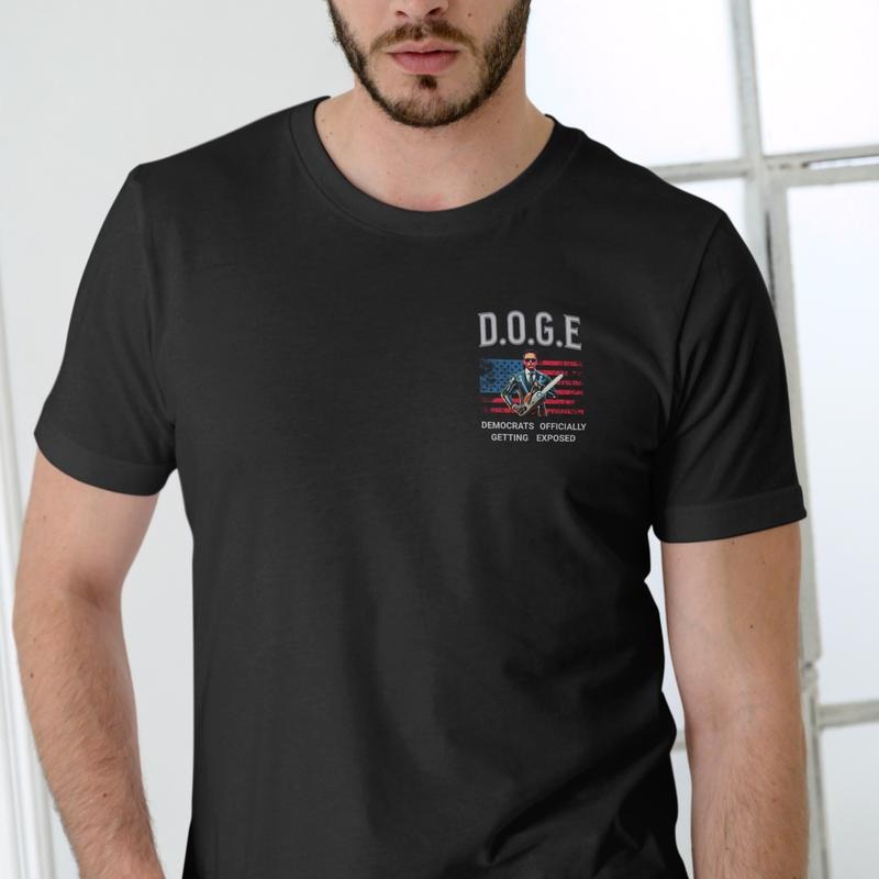 DOGE DEMOCRATS OFFICIALLY GETTING EXPOSED T Shirt, Unisex, Cotton Menswear Stylish Hoodie, Sweatshirt | HypeDripTees.com