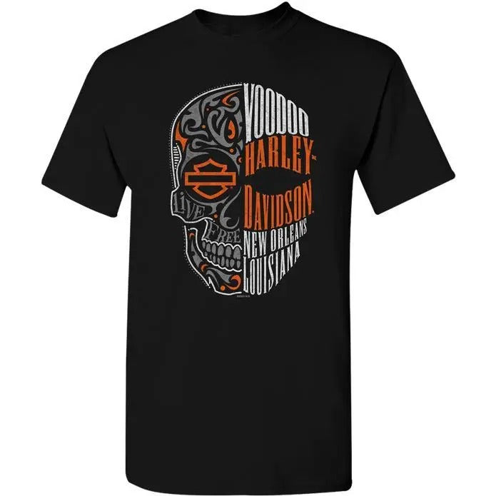 DOUBLE SIDED Vintage Harl,ey Davi.dson Divided Men TEE New Black Tshirt Allsizes, shirt trend Hoodie, Sweatshirt
