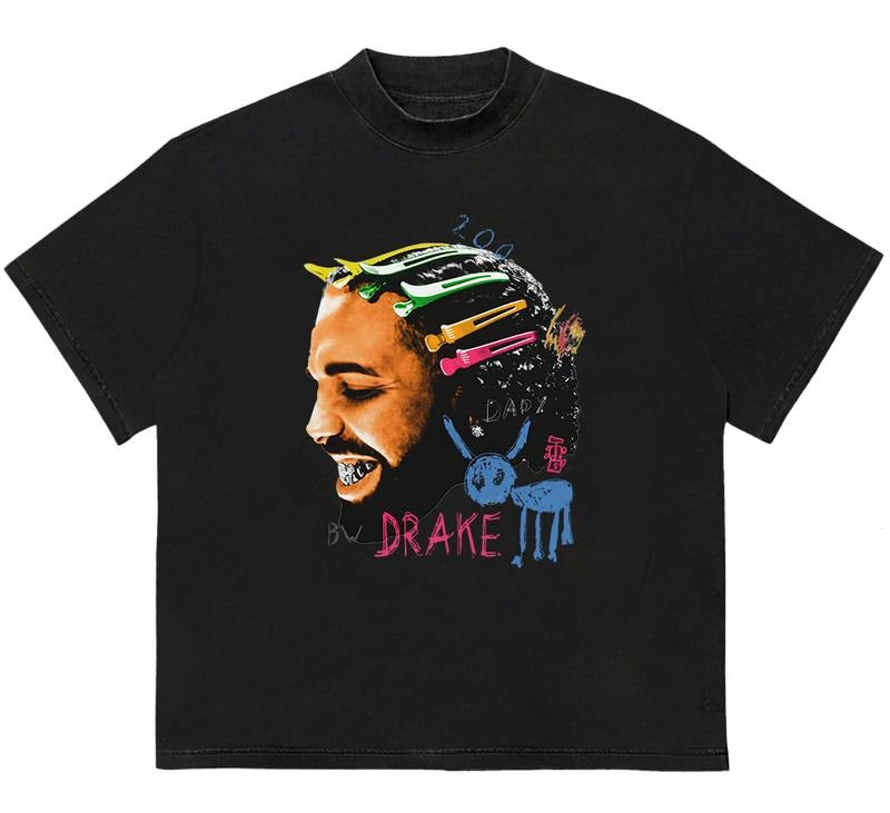 DRAa.keKE All The Dogs Rap T-Shirt Everyday Graphic Tee Vintage Tee for Fans Hoodie, Sweatshirt | HypeDripTees.com